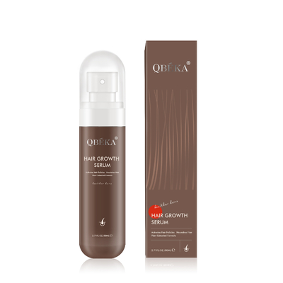 Unisex 80ml QBEKA Polygonum Multiflorum жидкость для роста волос для активизации фолликулов в течение 15 дней